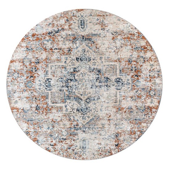 Surya Amore Rug 7'10" Round In Navy