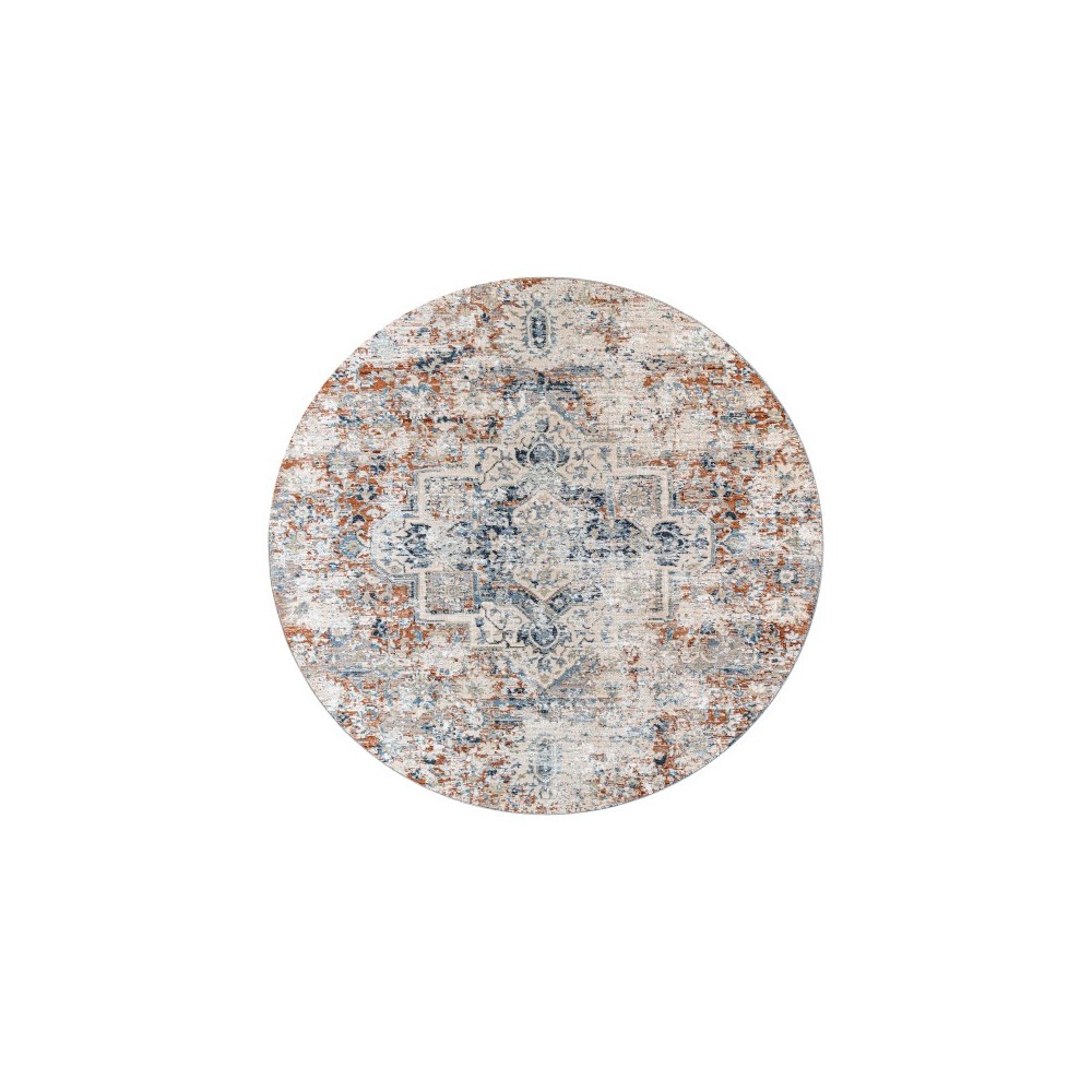 Surya Amore Rug 7'10" Round In Navy