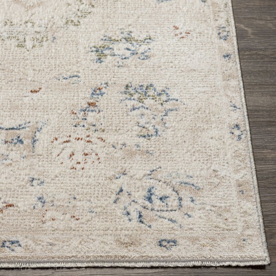 Surya Amore Rug 2'6" X 10' In Denim