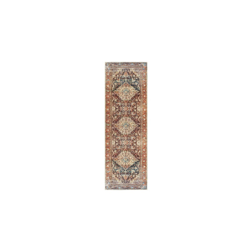 Surya Amelie Charcoal Rug 2'7" X 7'10" Surya Amelie Charcoal Rug 2'7" X 7'10"