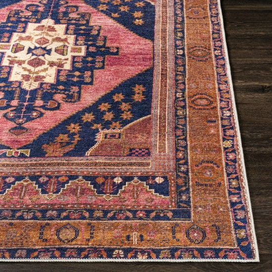 Surya Amelie Rug 5'3" X 7'3" - Dark Blue & Rose