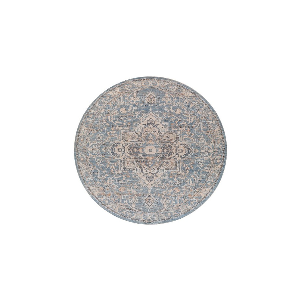 Surya Amore Denim Rug 7'10" Round Surya Amore Denim Rug 7'10" Round