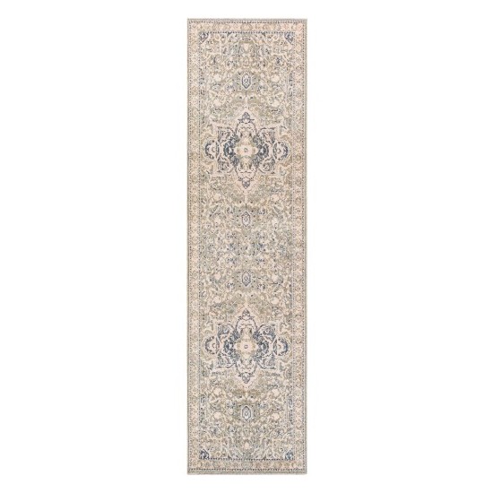 Surya Amore Dark Blue Rug 2'6" X 10'