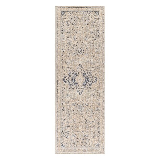 Surya Amore Dark Blue Rug 2'6" X 8'