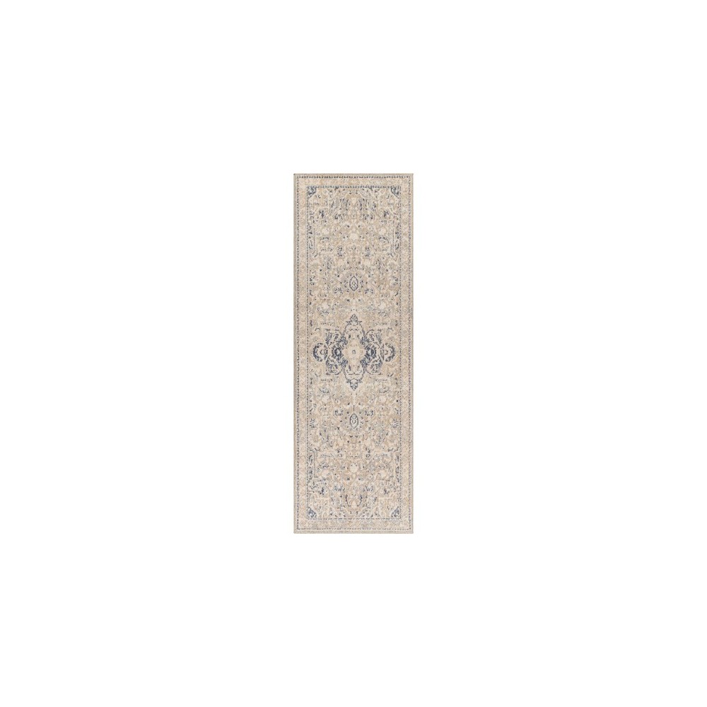 Surya Amore Dark Blue Rug 2'6" X 8' Surya Amore Dark Blue Rug 2'6" X 8'