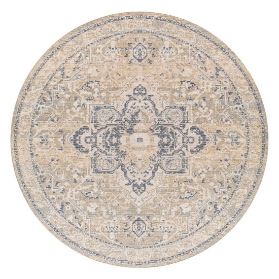 Surya Amore Dark Blue Rug 7'10" Round