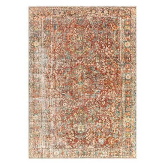 Surya Amelie Rug 2' X 2'11" - Brick Red & Dusty Sage