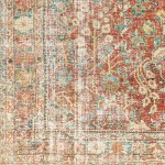 Surya Amelie Rug 2' X 2'11" - Brick Red & Dusty Sage