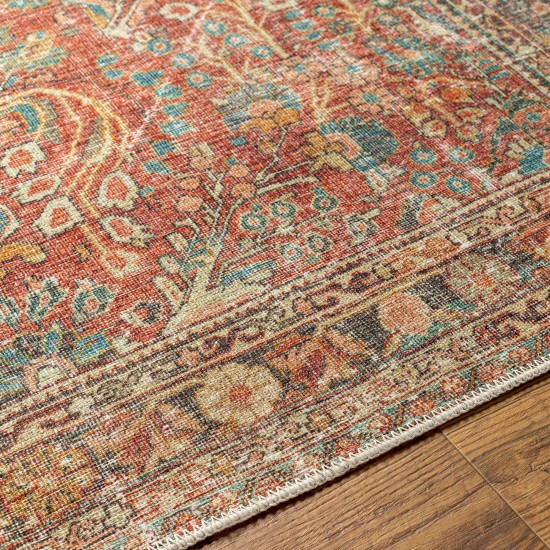 Surya Amelie Rug 8'10" X 12' - Brick Red & Dusty Sage