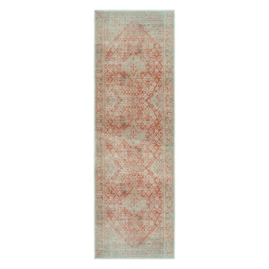 Surya Amelie Rug 2'7" X 7'10" - Brick Red & Sage