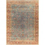 Surya Amelie Rug 2' X 2'11" - Deep Teal & Burgundy