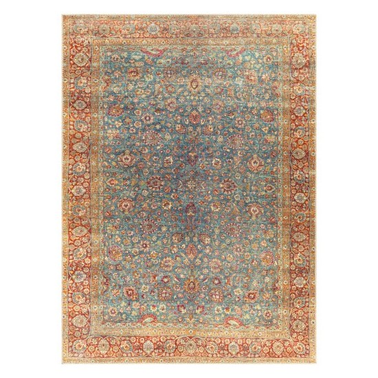 Surya Amelie Rug 2' X 2'11" - Deep Teal & Burgundy