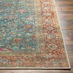 Surya Amelie Rug 2' X 2'11" - Deep Teal & Burgundy