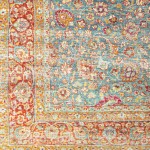Surya Amelie Rug 2' X 2'11" - Deep Teal & Burgundy