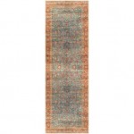 Surya Amelie Rug 2'7" X 7'10" - Deep Teal & Burgundy