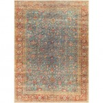 Surya Amelie Rug 5'3" X 7'3" - Deep Teal & Burgundy