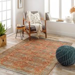 Surya Amelie Burnt Orange Rug 5'3" X 7'3"