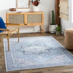 Surya Amelie Sky Blue Rug 6'7" X 9'