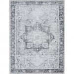 Surya Amelie Rug 6'7" X 9' - Light Gray & Lavender