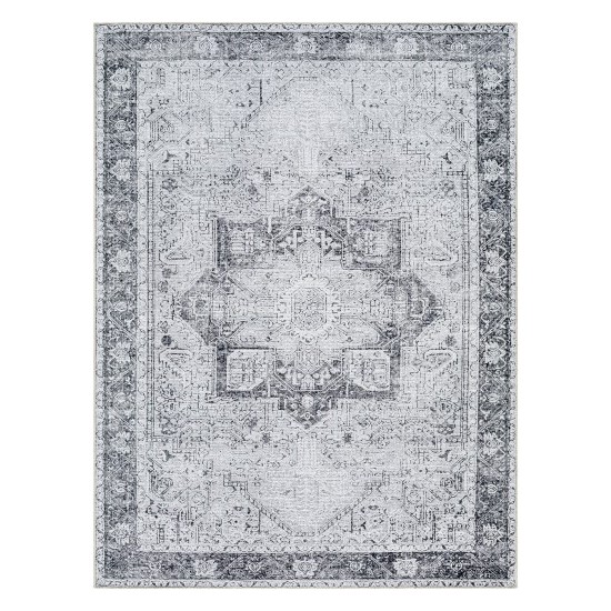 Surya Amelie Rug 6'7" X 9' - Light Gray & Lavender