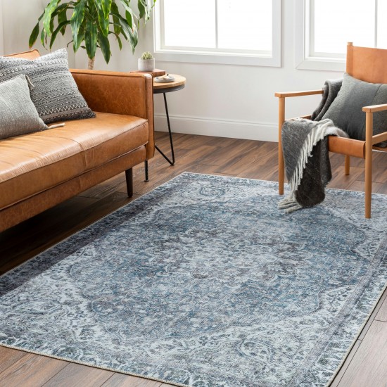 Surya Amelie Rug 2' X 2'11" - Blue & Ice Blue