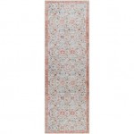 Surya Amelie Rug 2'7" X 7'10" - Light Gray & Dusty Coral