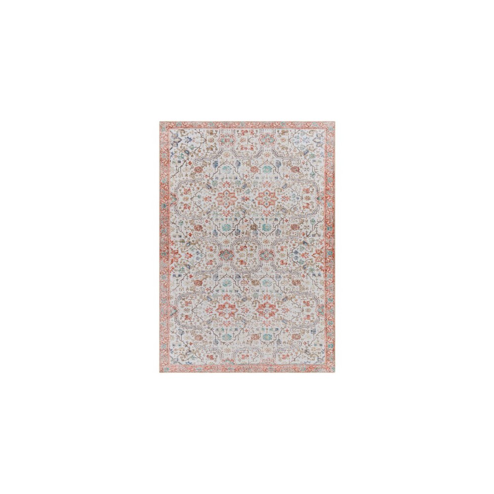 Surya Amelie Rug 5'3" X 7'3" - Light Gray & Dusty Coral Surya Amelie Rug 5'3" X 7'3" - Light Gray & Dusty Coral