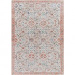 Surya Amelie Rug 6'7" X 9' - Light Gray & Dusty Coral