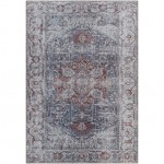 Surya Amelie Rug 2' X 2'11" - Dark Blue & Burgundy