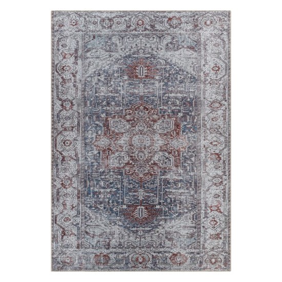 Surya Amelie Rug 2' X 2'11" - Dark Blue & Burgundy