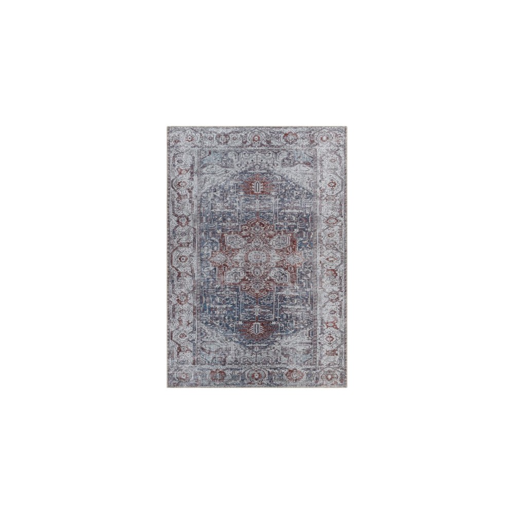 Surya Amelie Rug 2' X 2'11" - Dark Blue & Burgundy