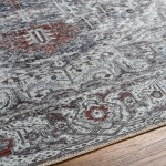 Surya Amelie Rug 2' X 2'11" - Dark Blue & Burgundy