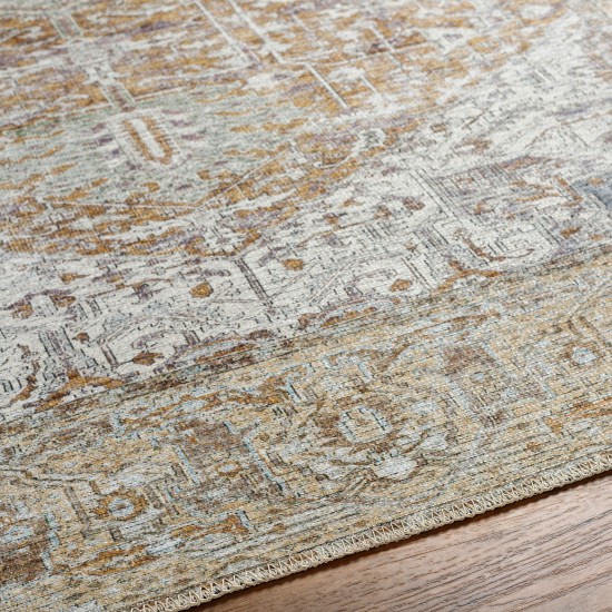 Surya Amelie Rug 5'3" X 7'3" - Mustard & Light Gray