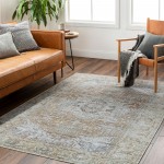 Surya Amelie Rug 7'10" X 10'2" - Mustard & Light Gray