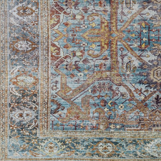 Surya Amelie Rug 2'7" X 7'10" - Deep Teal & Mustard