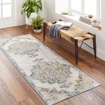 Surya Ankara Ice Blue Rug 2'7" X 10'