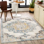 Surya Ankara Ice Blue Rug 7'10" Round