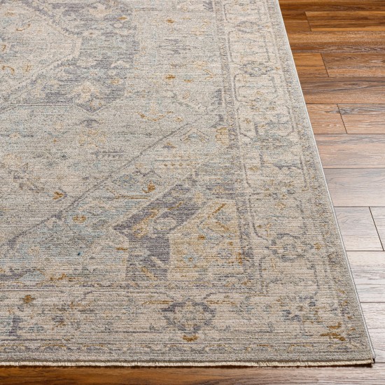 Surya Avant Garde Medium Gray, Charcoal Rug 6'7" Round