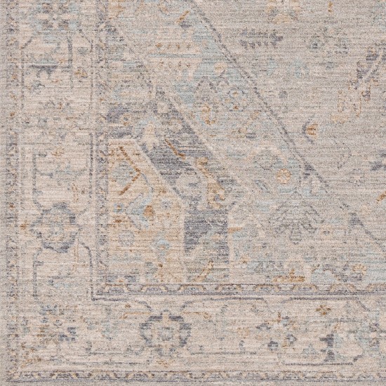 Surya Avant Garde Medium Gray, Charcoal Rug 6'7" Round