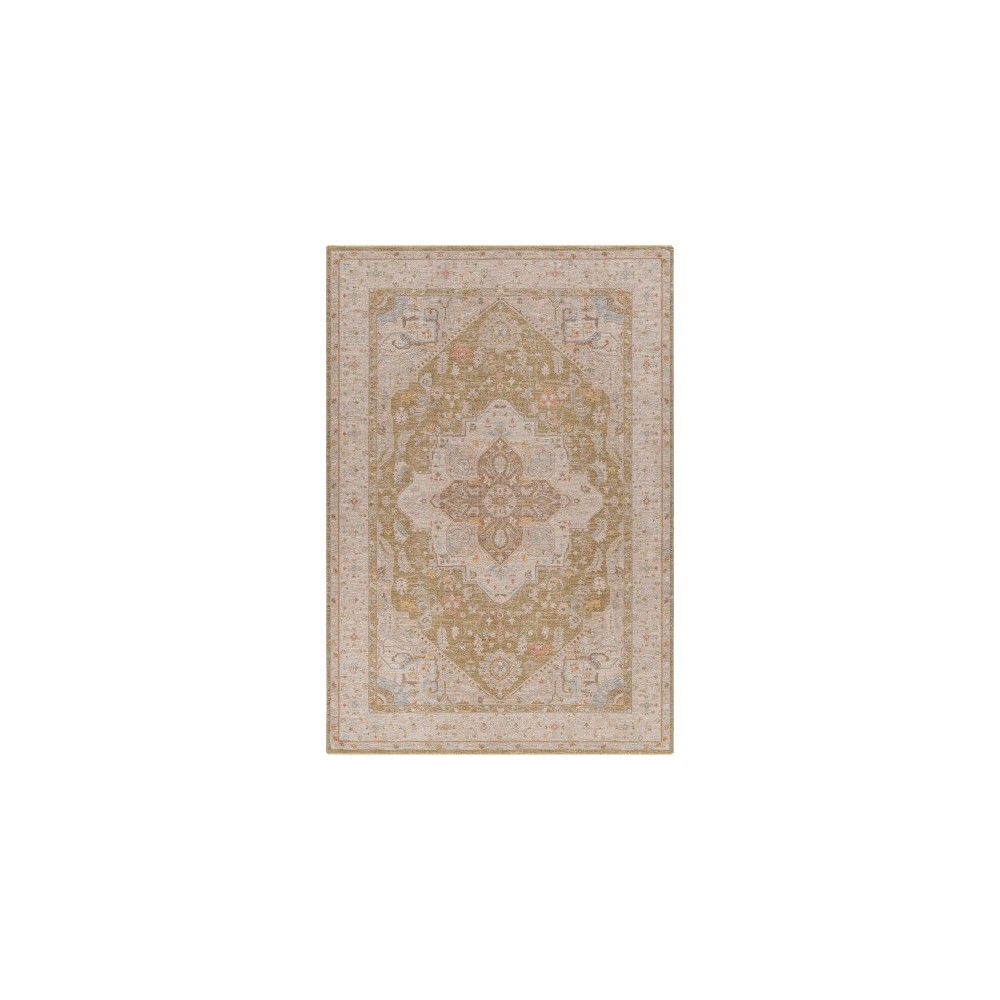Surya Avant Garde Rug 5'3" Round In Medium Gray & Light Olive Surya Avant Garde Rug 5'3" Round In Medium Gray & Light Olive