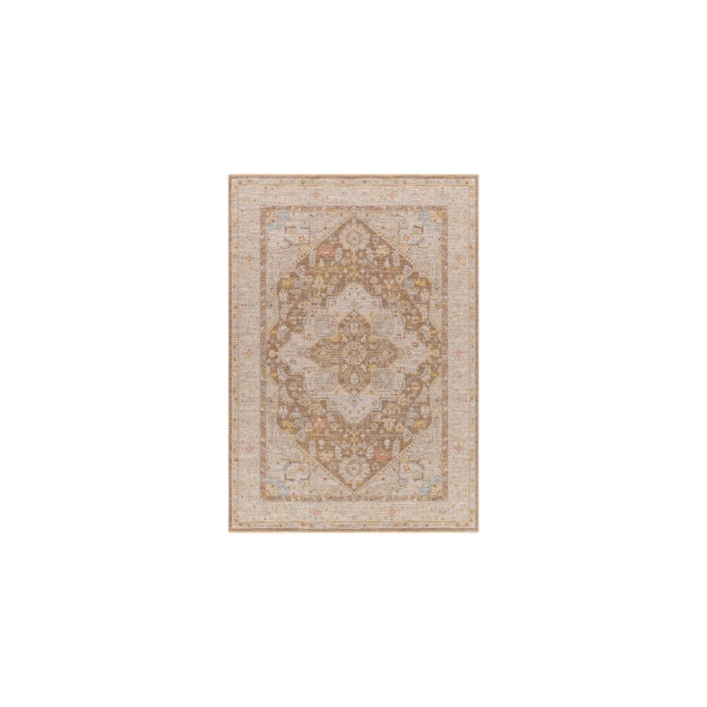 Surya Avant Garde Rug 7'10" Round In Medium Gray, Dark Brown Surya Avant Garde Rug 7'10" Round In Medium Gray, Dark Brown