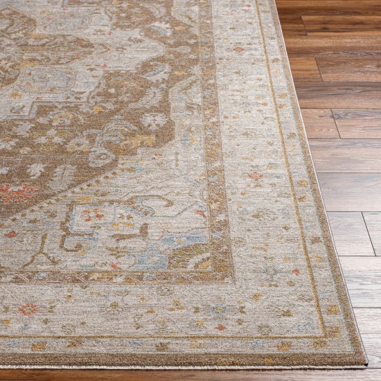 Surya Avant Garde Rug 7'10" Round In Medium Gray, Dark Brown