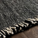 Surya Azalea Rug 2'6" X 8' (Black)