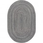 Surya Azalea Medium Gray Rug 6' X 9' Oval