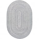 Surya Azalea Light Gray Rug 6' X 9' Oval