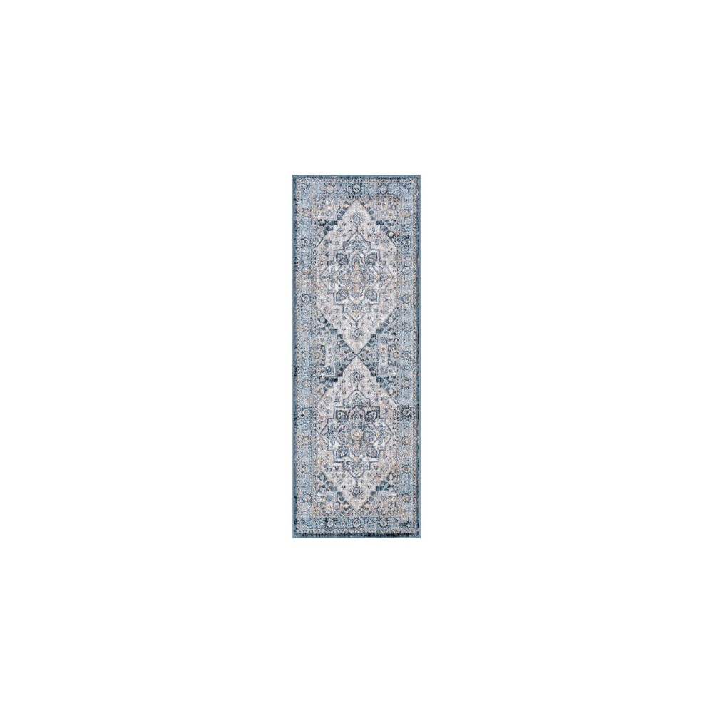 Surya Babel Light Blue Rug 2'7" X 7'3"