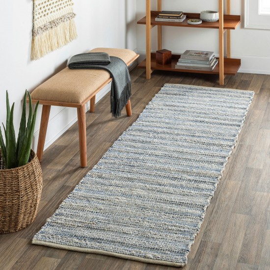 Surya Bali Rug 2'6" X 8' Denim