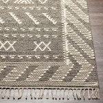 Surya Bedouin Rug 6' X 9' - Medium Gray, Black