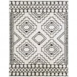 Surya Beni Shag Rug 7'10" X 10' - Black, Cream