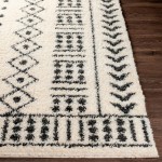 Surya Beni Shag Rug 2'7" X 7'3" In Black